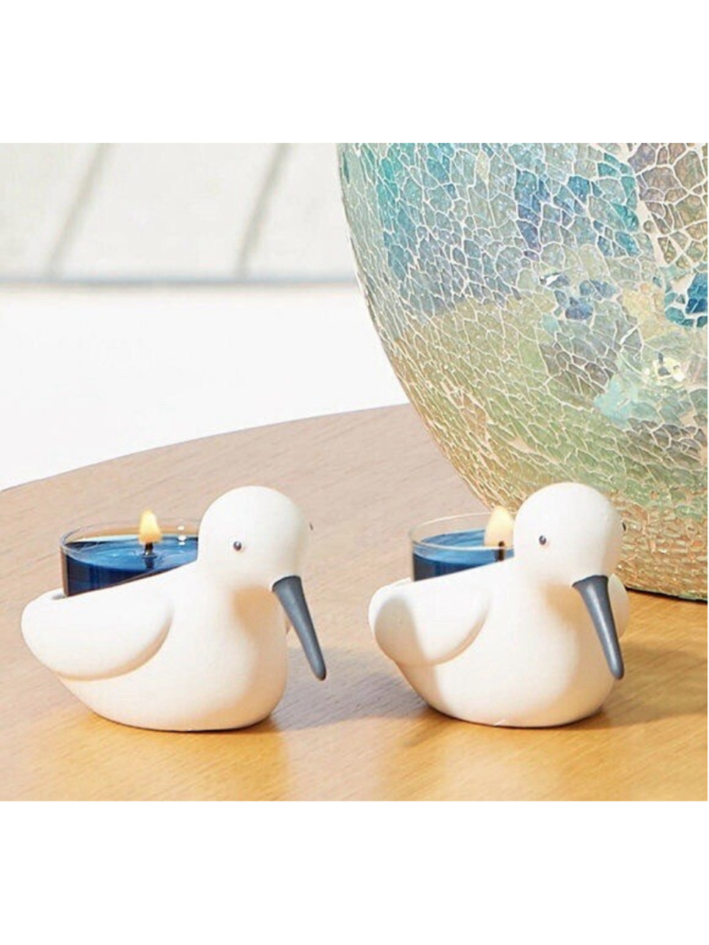 Partylite Sandpiper Beach Ocean Tealight Candle Holder